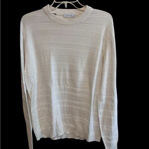 Men's White Sweater large